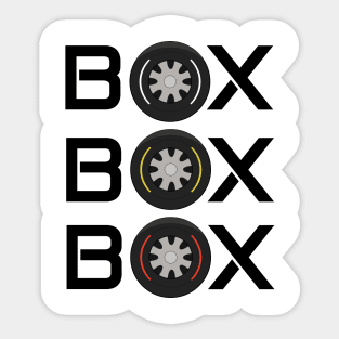 Box Box Box F1 Sticker